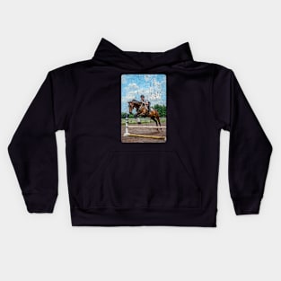 HORSE JUMPING Kids Hoodie